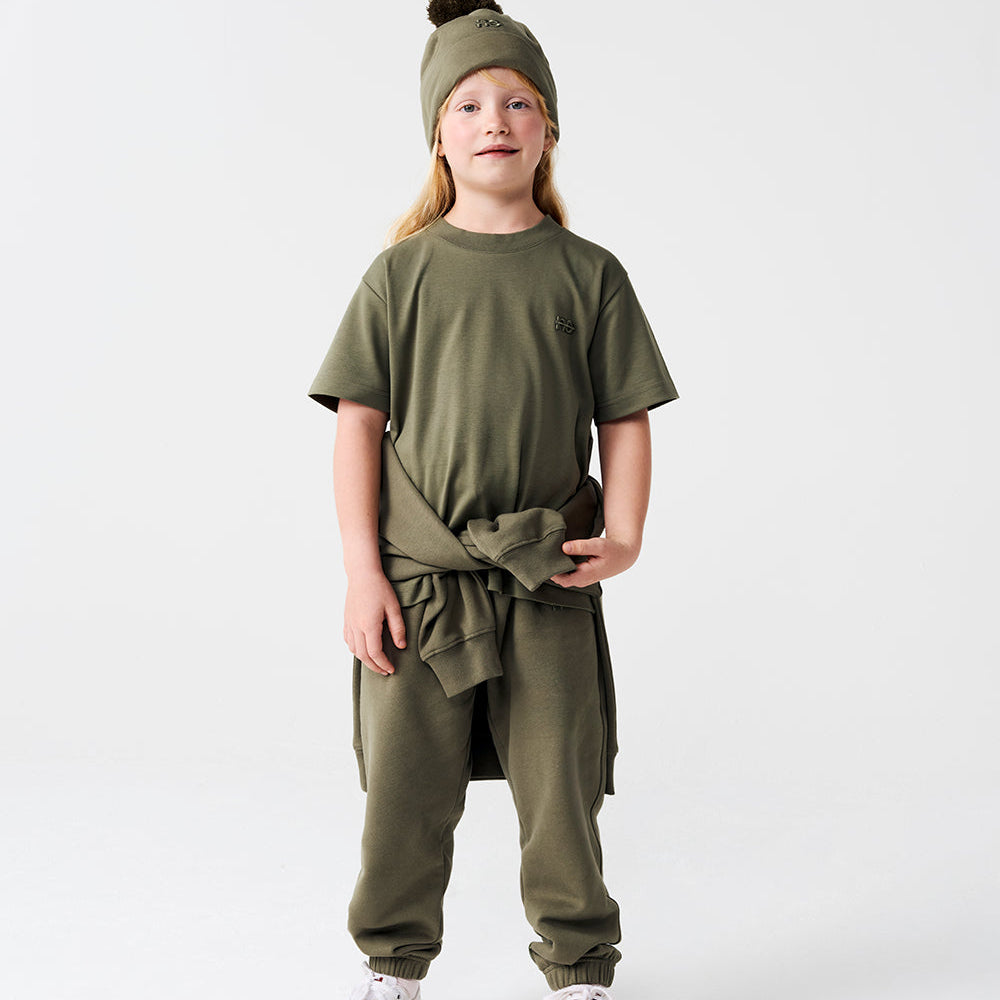 jogging enfant vert kaki matchy parent