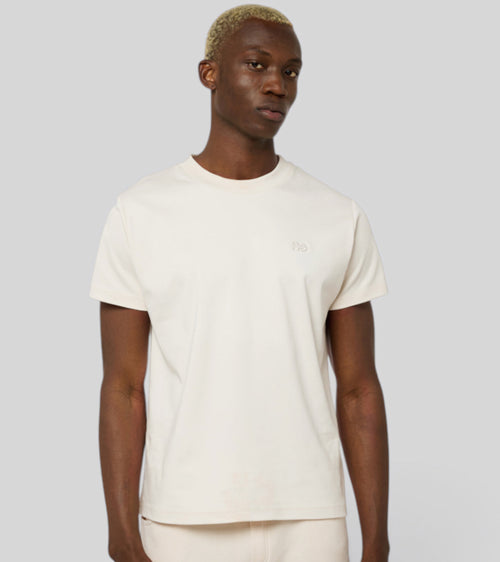Le ty-shirt O - beige coton