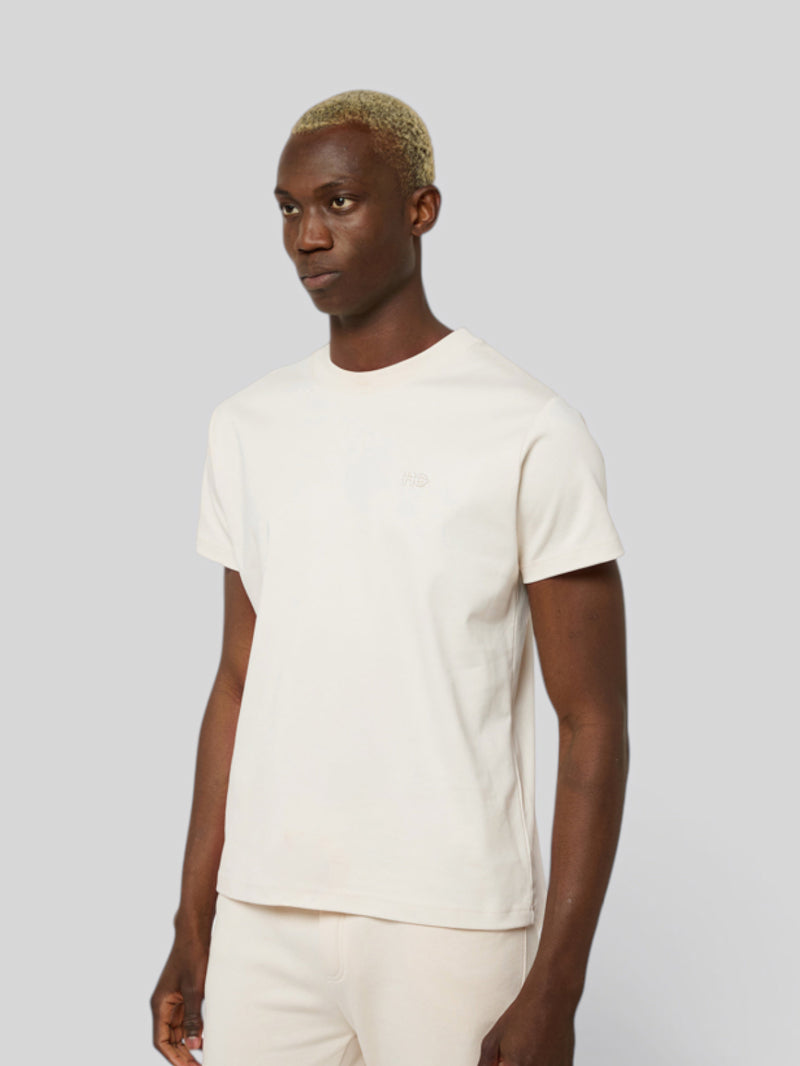 Le ty-shirt O - beige coton