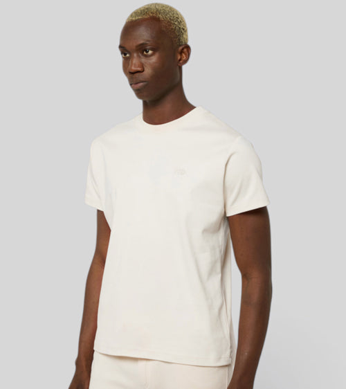 Le ty-shirt O - beige coton