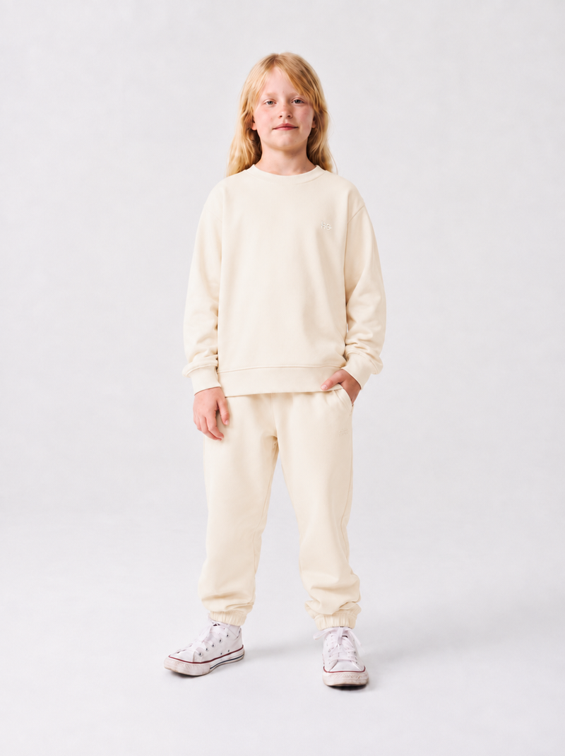 Sweaty + Flowy enfant - beige coton