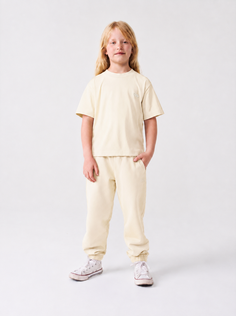 Le ty-shirt O enfant - beige coton