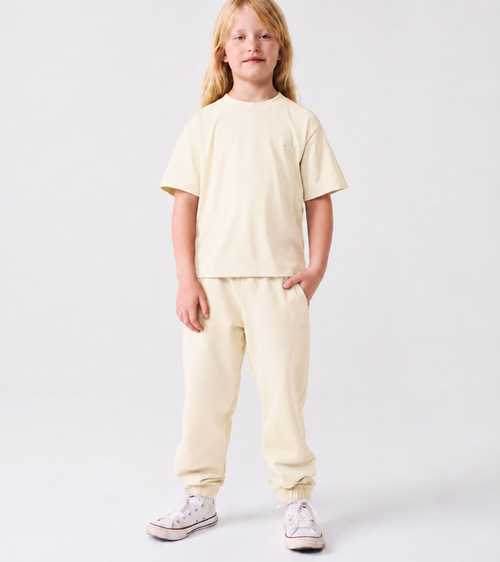 Le ty-shirt O enfant - beige coton