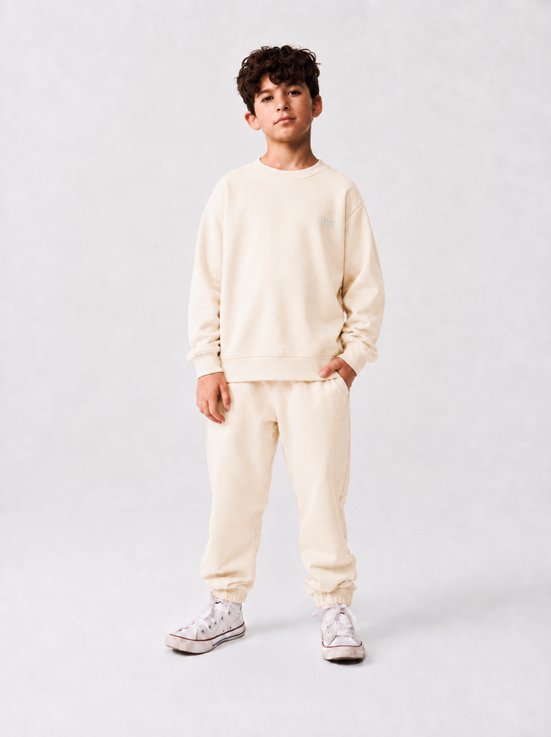 Sweaty + Flowy enfant - beige coton