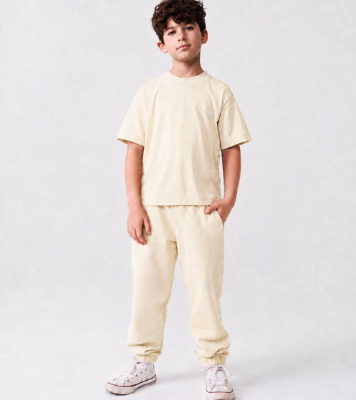 Le ty-shirt O enfant - beige coton