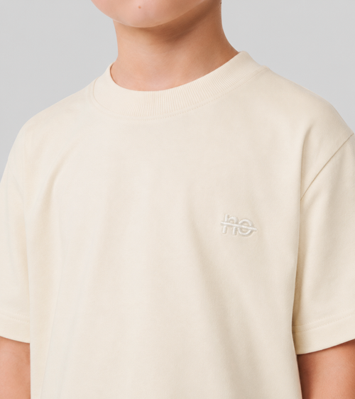 Le ty-shirt O enfant - beige coton