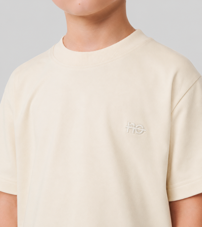 Le ty-shirt O enfant - beige coton