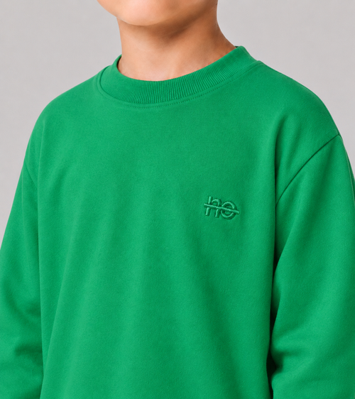 no - le sweaty enfant - vert émeraude