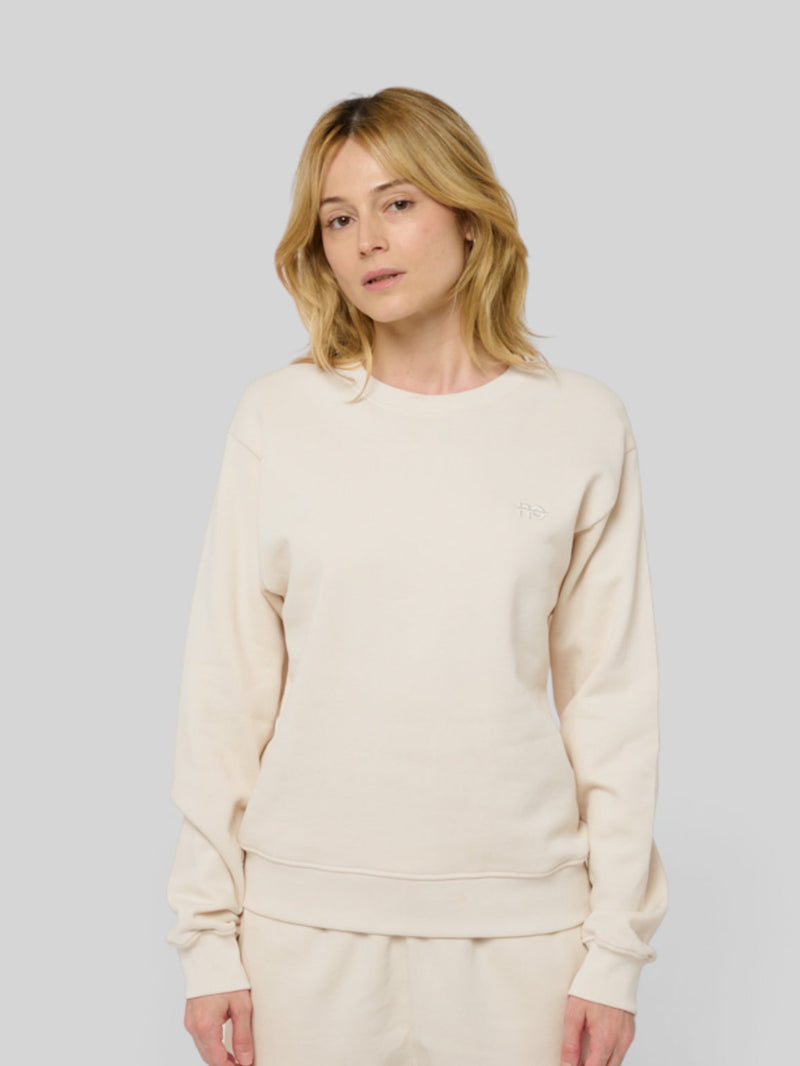 no - le sweaty - beige coton