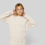 no - le sweaty - beige coton