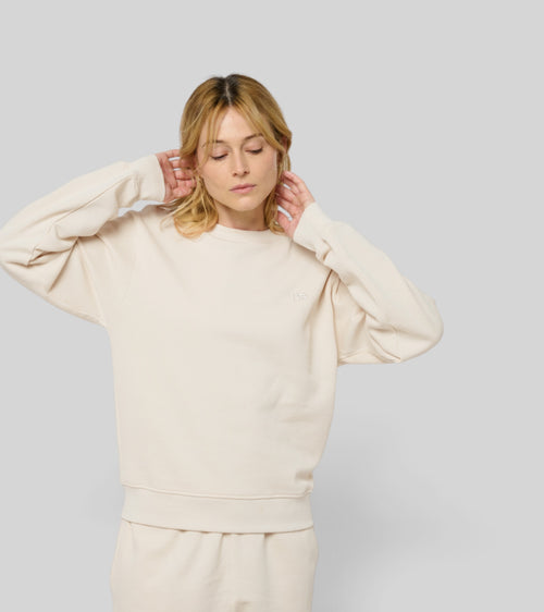 no - le sweaty - beige coton