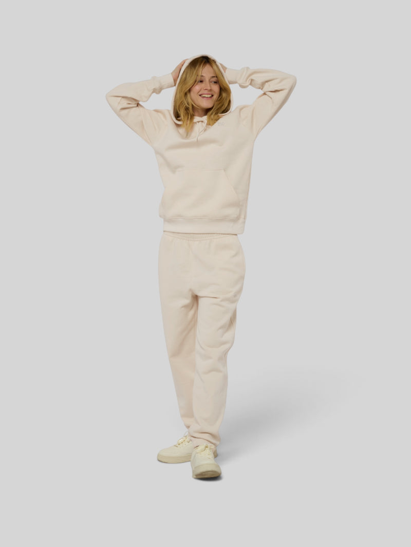 no - le hoody - beige coton