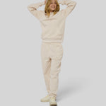 no - le hoody - beige coton