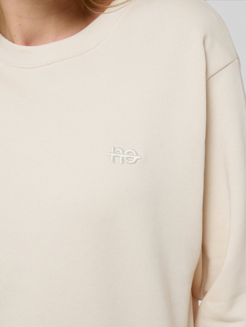 no - le sweaty - beige coton