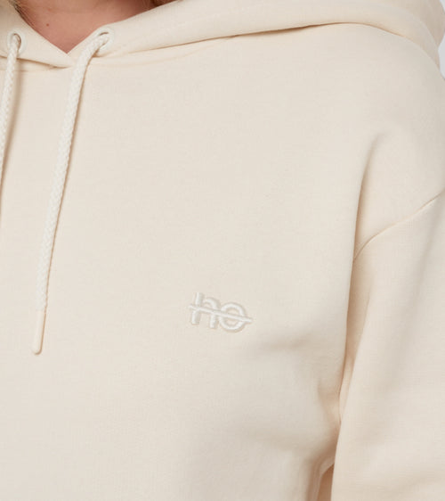 no - le hoody - beige coton
