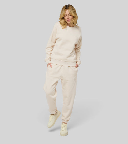 no - le sweaty - beige coton