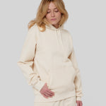 no - le hoody - beige coton