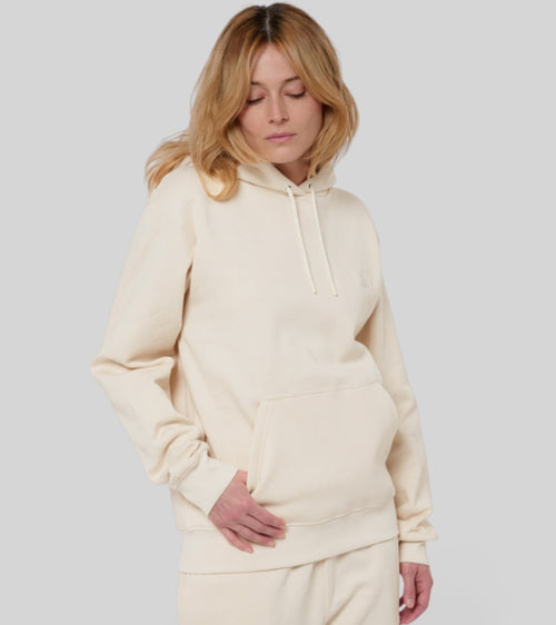 no - le hoody - beige coton