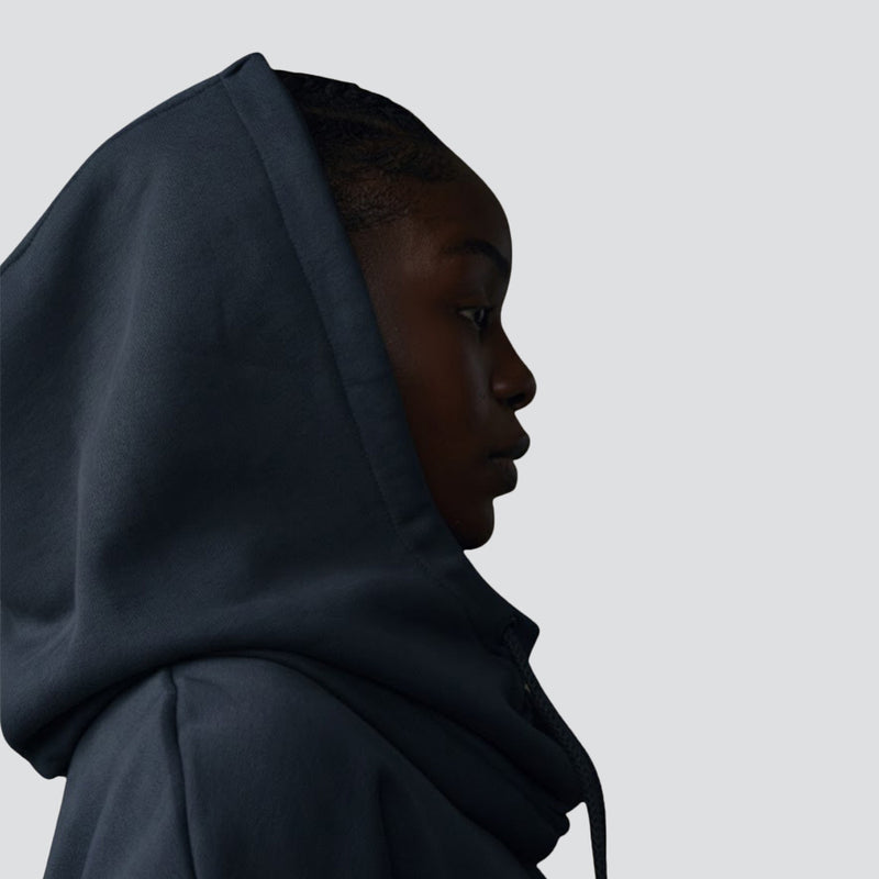 capuche bleu nuit