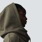 capuche vert kaki
