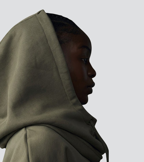 capuche vert kaki