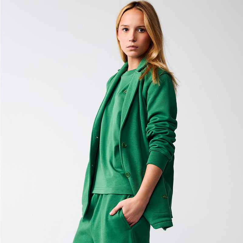 veste droite vert émeraude