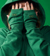 mitaines vert émeraude