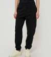 Le Flowy bleu nuit, pantalon jogging unisexe coupe large en coton biologique – vue 1