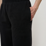Le Flowy bleu nuit, pantalon jogging unisexe coupe large en coton biologique – vue 5