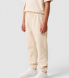 Le Flowy enfant beige coton, pantalon jogging enfant en coton biologique – vue 1