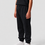 Le Flowy enfant bleu nuit, pantalon jogging enfant en coton biologique – vue 3