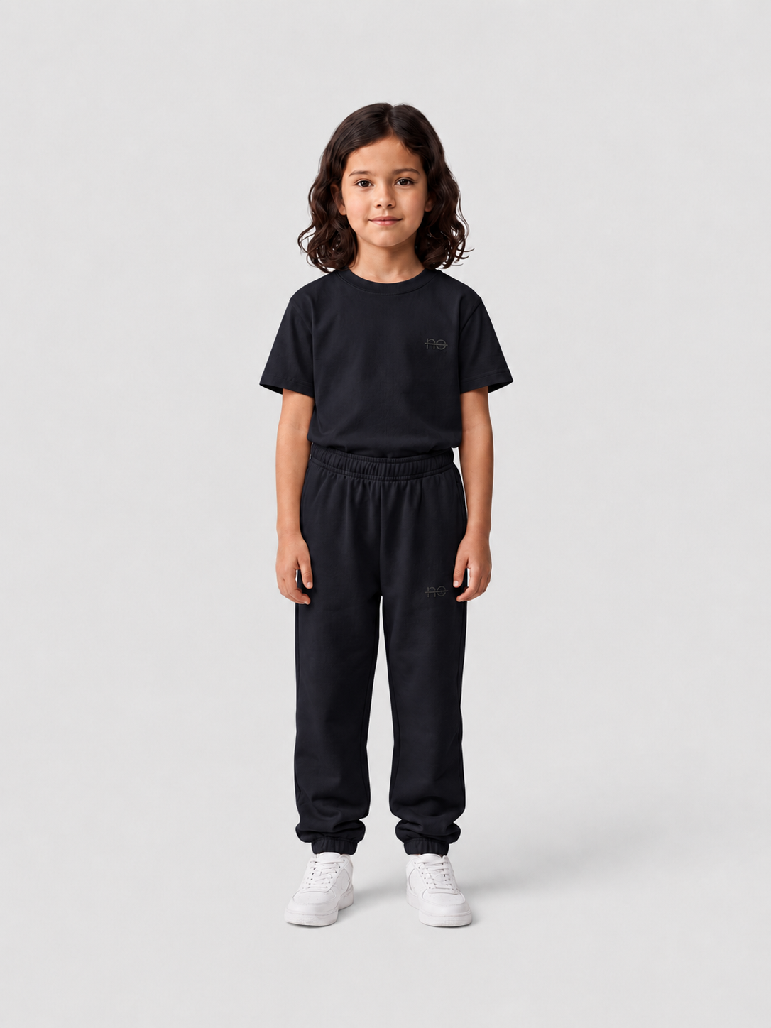 Le Flowy enfant bleu nuit, pantalon jogging enfant en coton biologique – vue 5