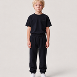 Le Flowy enfant bleu nuit, pantalon jogging enfant en coton biologique – vue 6