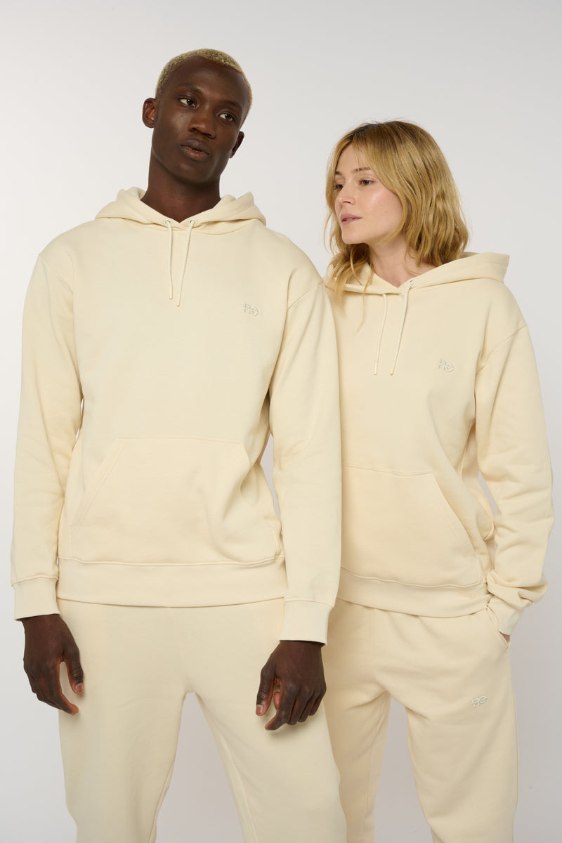 Le hoody - beige coton