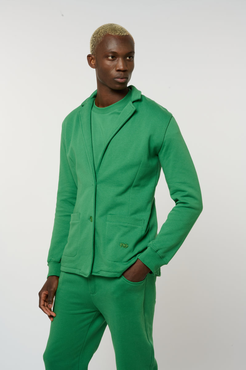 Le jogstume - ensemble unisexe coloris vert émeraude - nogender