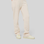 Le Jyns beige coton, pantalon unisexe coupe droite en coton biologique – vue 1