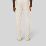 Le Jyns beige coton, pantalon unisexe coupe droite en coton biologique – vue 3