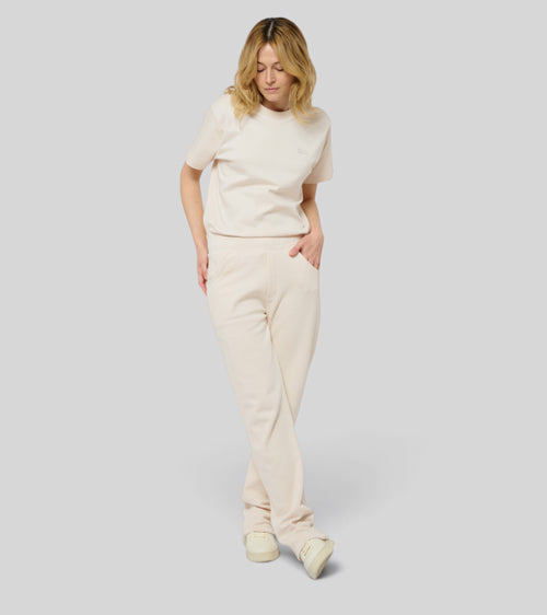 Le Jyns beige coton, pantalon unisexe coupe droite en coton biologique – vue 9