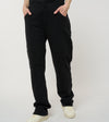 Le Jyns bleu nuit, pantalon unisexe coupe droite en coton biologique – vue 1