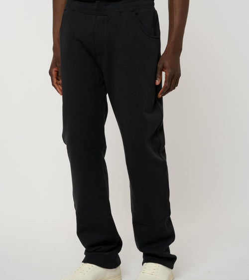 Le Jyns bleu nuit, pantalon unisexe coupe droite en coton biologique – vue 2