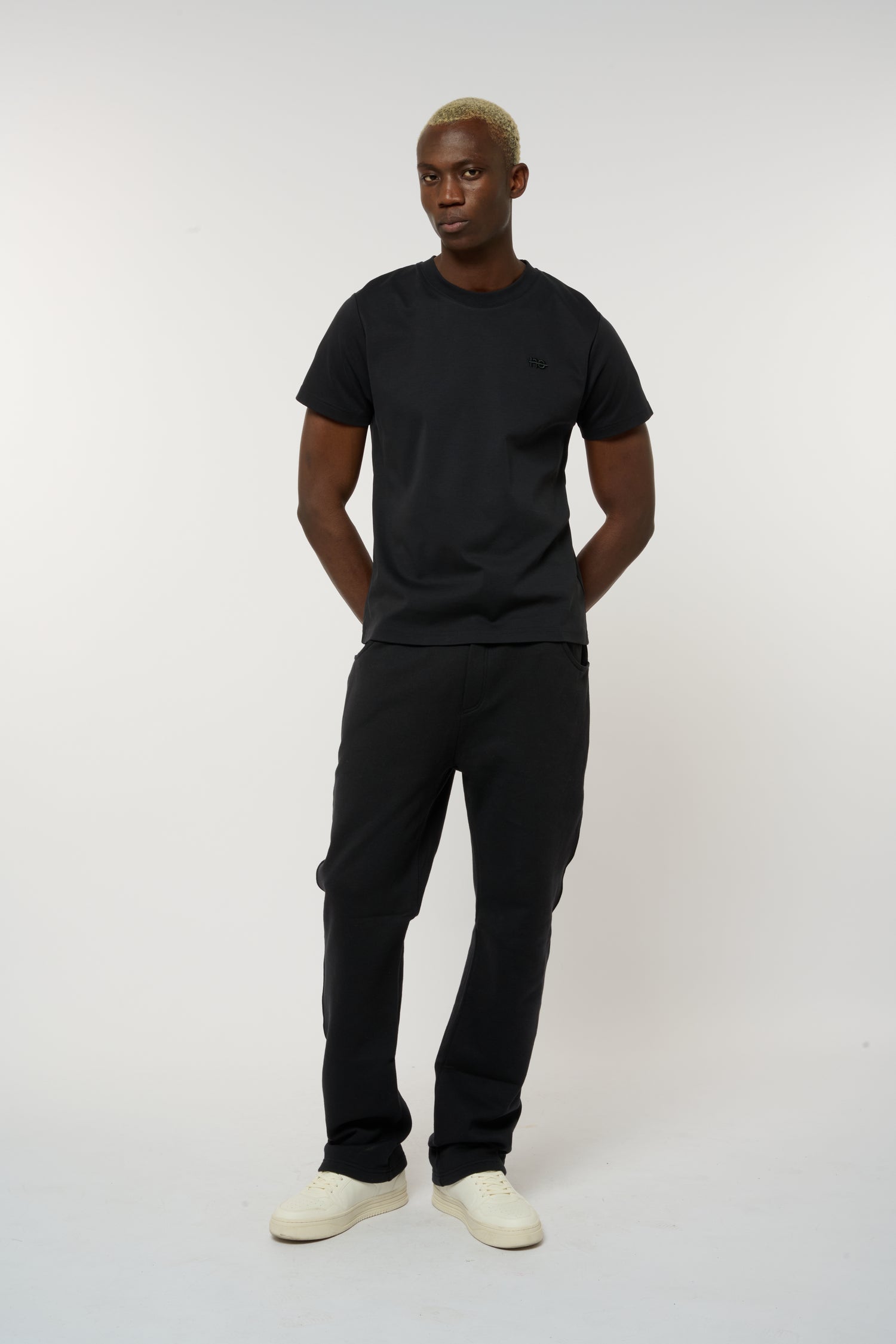 Le Jyns bleu nuit, pantalon unisexe coupe droite en coton biologique – vue 8
