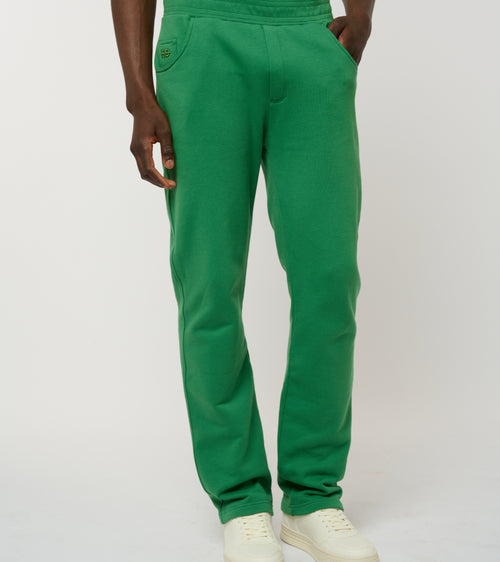 Le Jyns vert émeraude, pantalon unisexe coupe droite en coton biologique – vue 2