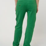 Le Jyns vert émeraude, pantalon unisexe coupe droite en coton biologique – vue 4