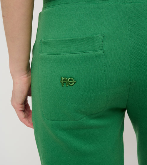 Le Jyns vert émeraude, pantalon unisexe coupe droite en coton biologique – vue 7