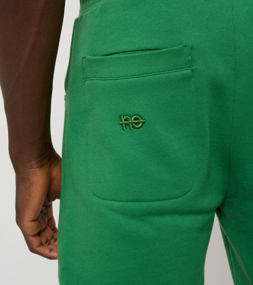 Le Jyns vert émeraude, pantalon unisexe coupe droite en coton biologique – vue 8