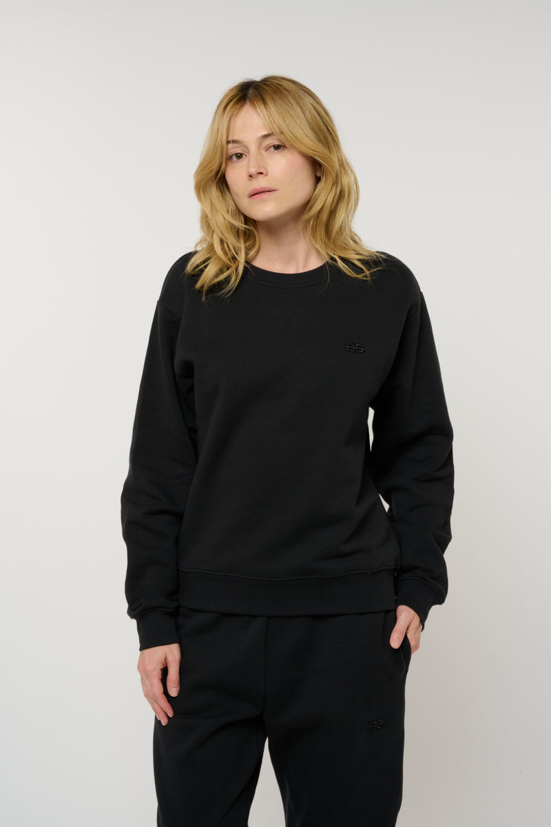 Le sweaty - sweatshirt unisexe coloris bleu nuit - nogender