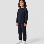 Le Sweaty enfant bleu nuit, sweat enfant sans capuche en coton biologique – vue 10