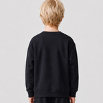 Le Sweaty enfant bleu nuit, sweat enfant sans capuche en coton biologique – vue 5
