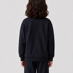 Le Sweaty enfant bleu nuit, sweat enfant sans capuche en coton biologique – vue 6