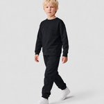 Le Sweaty enfant bleu nuit, sweat enfant sans capuche en coton biologique – vue 7